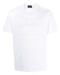 Brioni Logo Appliqu Cotton T Shirt