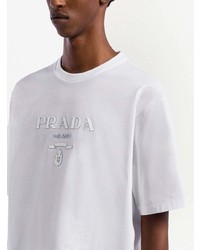 Prada Logo Embellished T Shirt