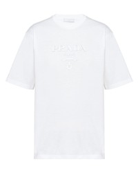Prada Logo Embellished T Shirt