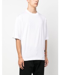 Kiton Logo Embossed Cotton T Shirt