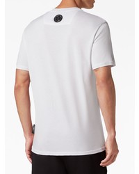 Plein Sport Logo Embossed Cotton T Shirt