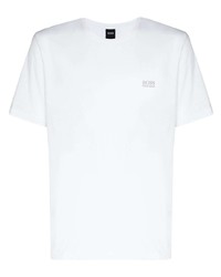 BOSS Logo Embroidered Cotton T Shirt