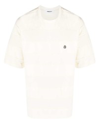 Ambush Logo Embroidered Panelled Cotton T Shirt