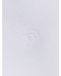 Balmain Logo Embroidered Short Sleeve T Shirt