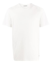 Jil Sander Logo Embroidered T Shirt