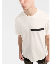Alexander McQueen Logo Patch Cotton T Shirt