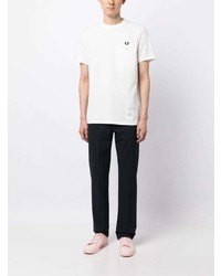 Fred Perry Logo Patch Cotton T Shirt