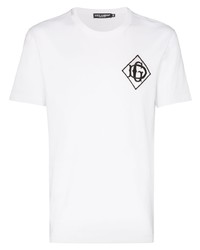 Dolce & Gabbana Logo Patch Cotton T Shirt