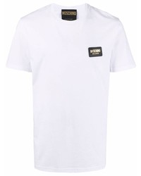 Moschino Logo Patch Cotton T Shirt