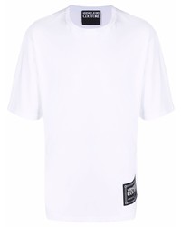 VERSACE JEANS COUTURE Logo Patch Cotton T Shirt