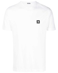 Zanone Logo Patch Cotton T Shirt