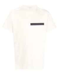 Alexander McQueen Logo Patch Cotton T Shirt
