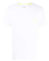Sun 68 Logo Patch Cotton T Shirt