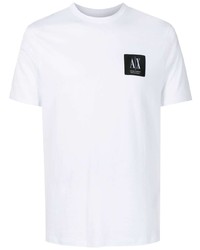 Armani Exchange Logo Patch Cotton T Shirt