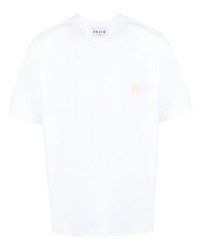 Solid Homme Logo Patch Cotton T Shirt