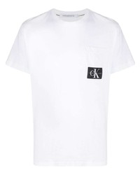 Calvin Klein Jeans Logo Patch Crew Neck T Shirt