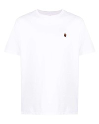BAPE BLACK *A BATHING APE® Logo Patch Jersey Cotton T Shirt