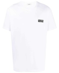 Valentino Logo Patch Short Sleeve T Shirt