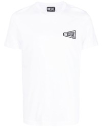 Diesel Logo Patch Shortsleeved Cotton T Shirt