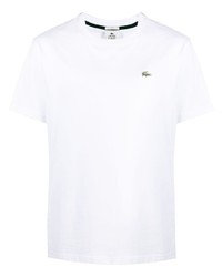 lacoste live Logo Plaque Cotton T Shirt