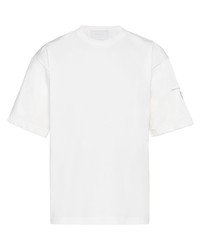 Prada Logo Plaque Short Sleeve T Shirt