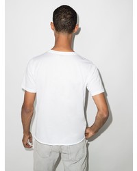 Saint Laurent Logo Print Cotton T Shirt