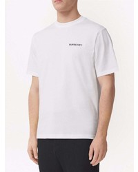 Burberry Logo Print Cotton T Shirt
