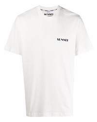 Sunnei Logo Print Cotton T Shirt