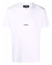 Hydrogen Logo Print Cotton T Shirt
