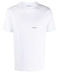 Calvin Klein Logo Print Cotton T Shirt