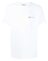 agnès b. Logo Print Cotton T Shirt