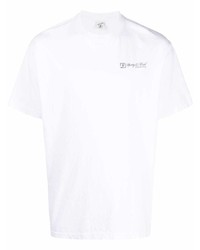 Sporty & Rich Logo Print Crew Neck T Shirt