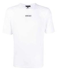 Versace Logo Print Fitted T Shirt
