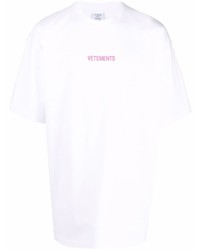 Vetements Logo Print Oversized T Shirt