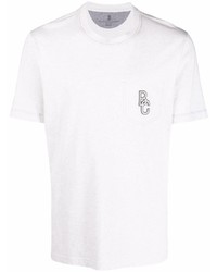 Brunello Cucinelli Logo Print Short Sleeved T Shirt