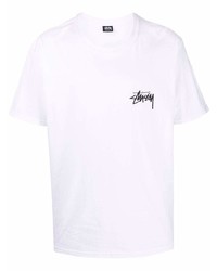 Stussy Logo Print Short Sleeved T Shirt