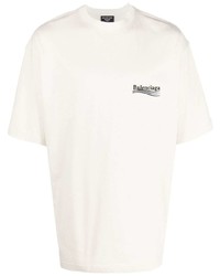 Balenciaga Logo Print Short Sleeved T Shirt