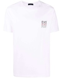 Fay Logo Print T Shirt
