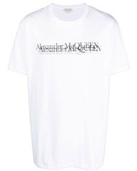 Alexander McQueen Logo Stamp Cotton T Shirt