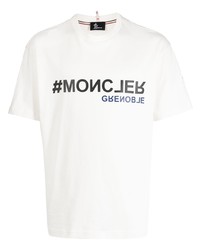 MONCLER GRENOBLE Logo Stamp Cotton T Shirt
