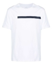 Armani Exchange Logo Stripe Cotton T Shirt