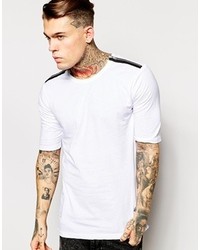 Religion Longline T Shirt With Side Zip Neck