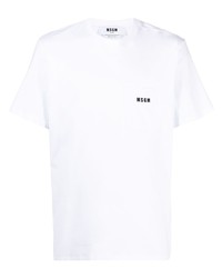 MSGM Micro Logo Cotton T Shirt