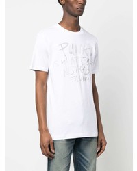 John Richmond Micro Stud Slogan T Shirt