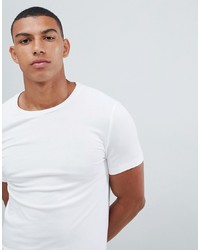 ASOS DESIGN Muscle Fit T Shirt With Crew Neck In White