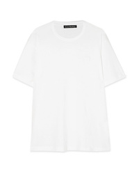 Acne Studios Nash Face Appliqud Cotton Jersey T Shirt