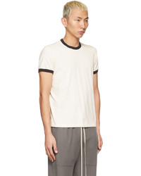 Rick Owens Off White Black Banded T Shirt