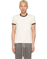 Rick Owens Off White Black Banded T Shirt