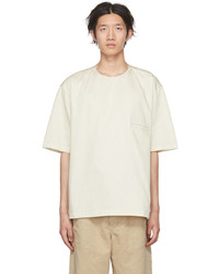 Lemaire Off White Button Neck Shirt