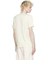 Sunspel Off White Cotton T Shirt